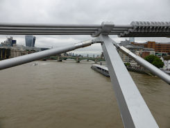 London millenium bridge to Tower Bridge