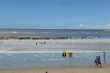 The flags were out but some very dumpy surf at Mooloolaba