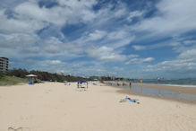 The quiet part of the Mooloolaba beach